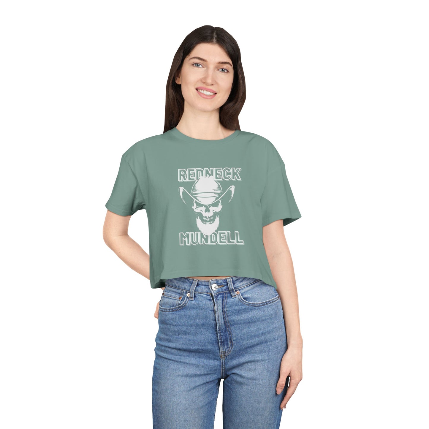 Bearded Skull Women's Crop Tee