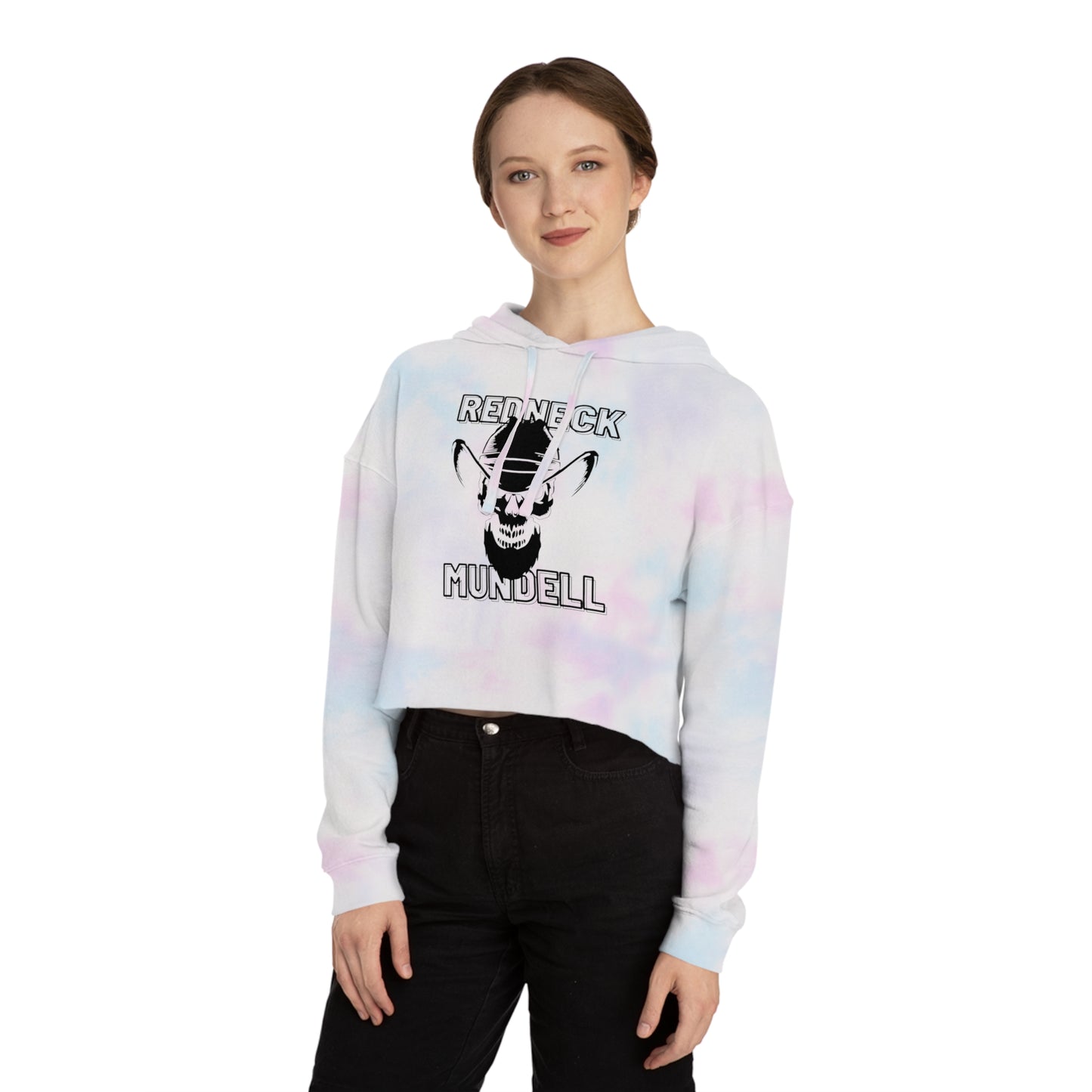 Camo Ladies Cropped Hoodie