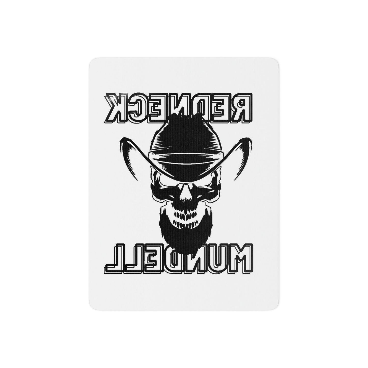 Temporary Tattoo — “Redneck Mundell” Skull Cowboy Design