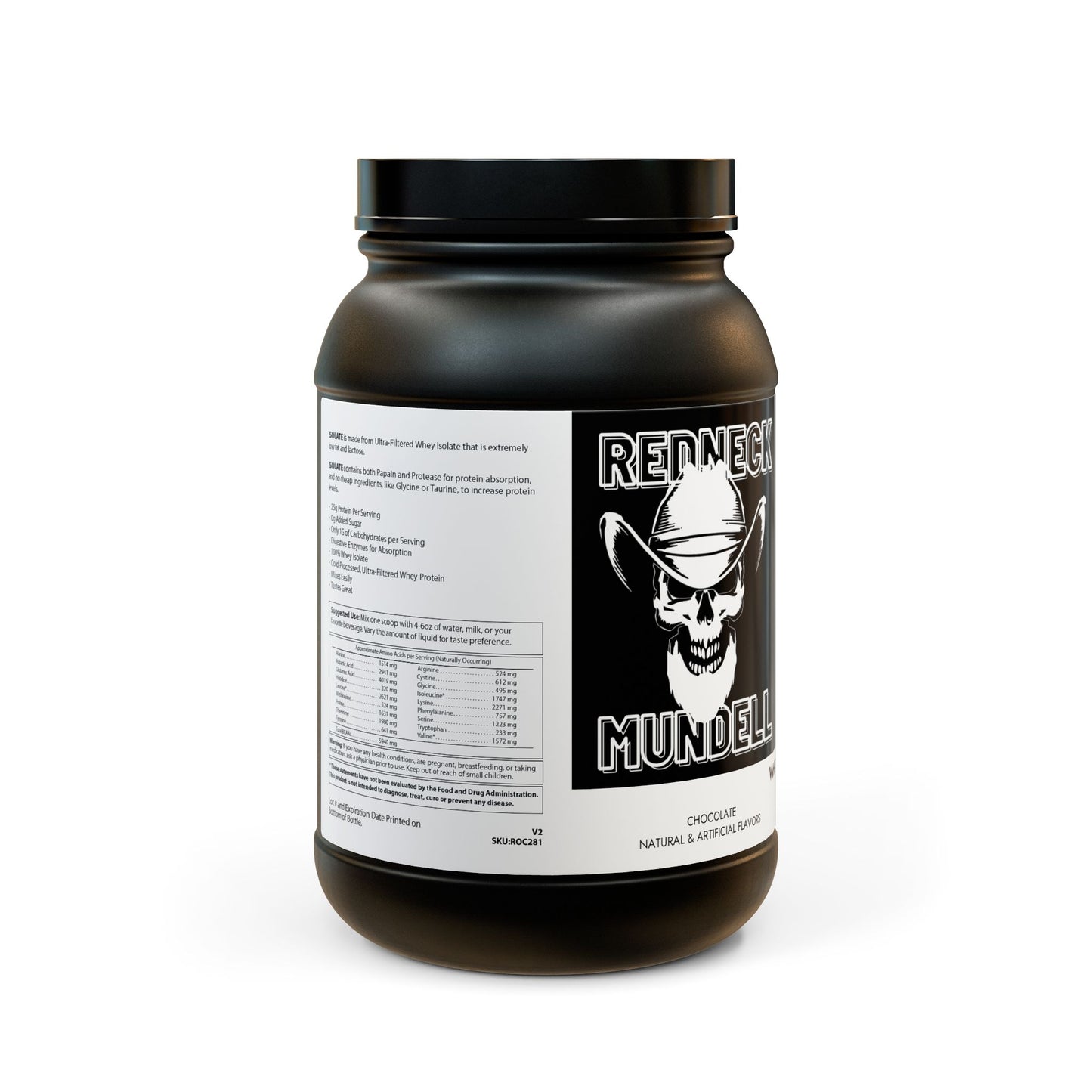 Whey Isolate Protein Supplement (907g, 2lb)