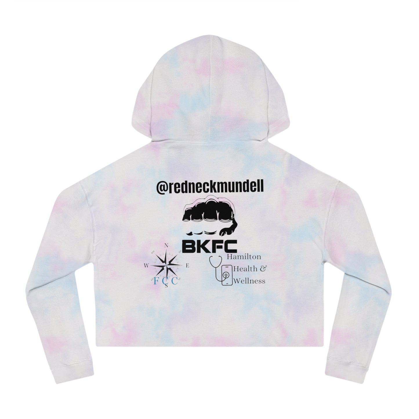Camo Ladies Cropped Hoodie